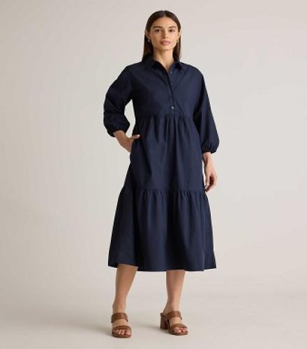 Wide Cotton Tunic Dress